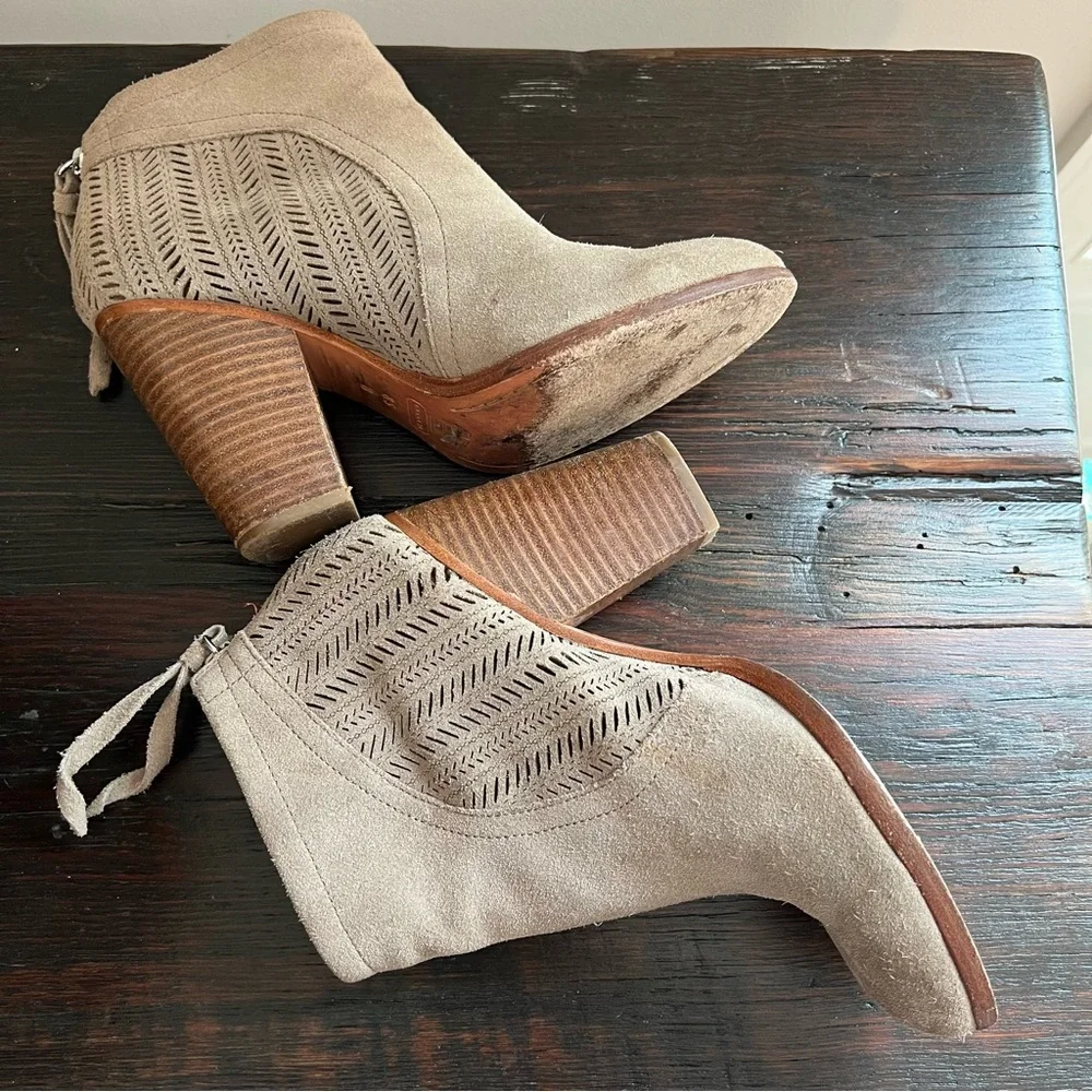 Coach Tan Suede Ankle Boots - Picture 8 of 9